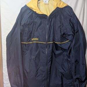 Columbia Blue and Yellow Hooded Jacket